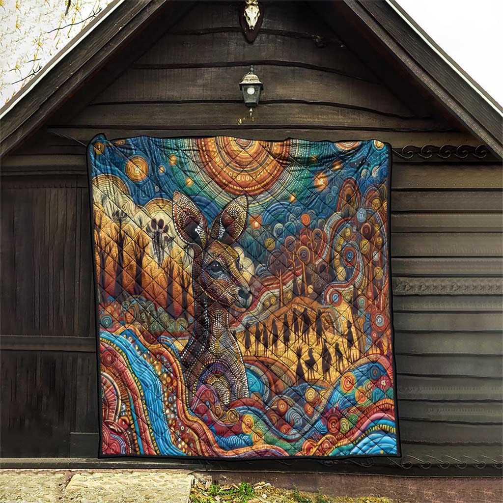 Aboriginal Dreamtime Stories Land Quilt