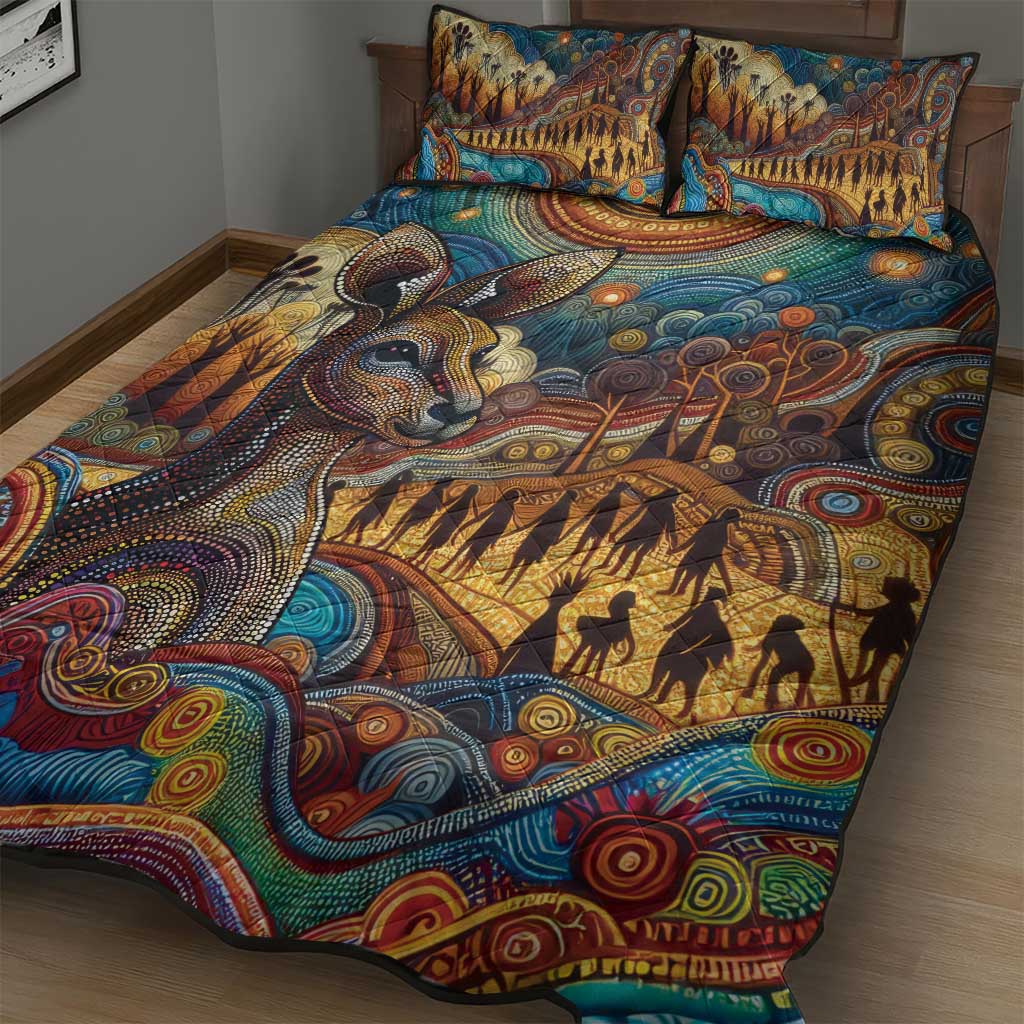Aboriginal Dreamtime Stories Land Quilt Bed Set