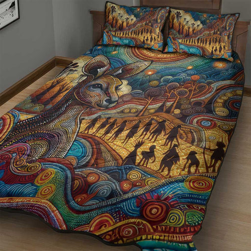 Aboriginal Dreamtime Stories Land Quilt Bed Set