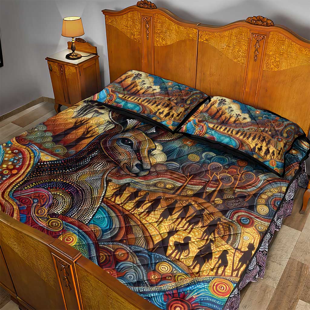 Aboriginal Dreamtime Stories Land Quilt Bed Set