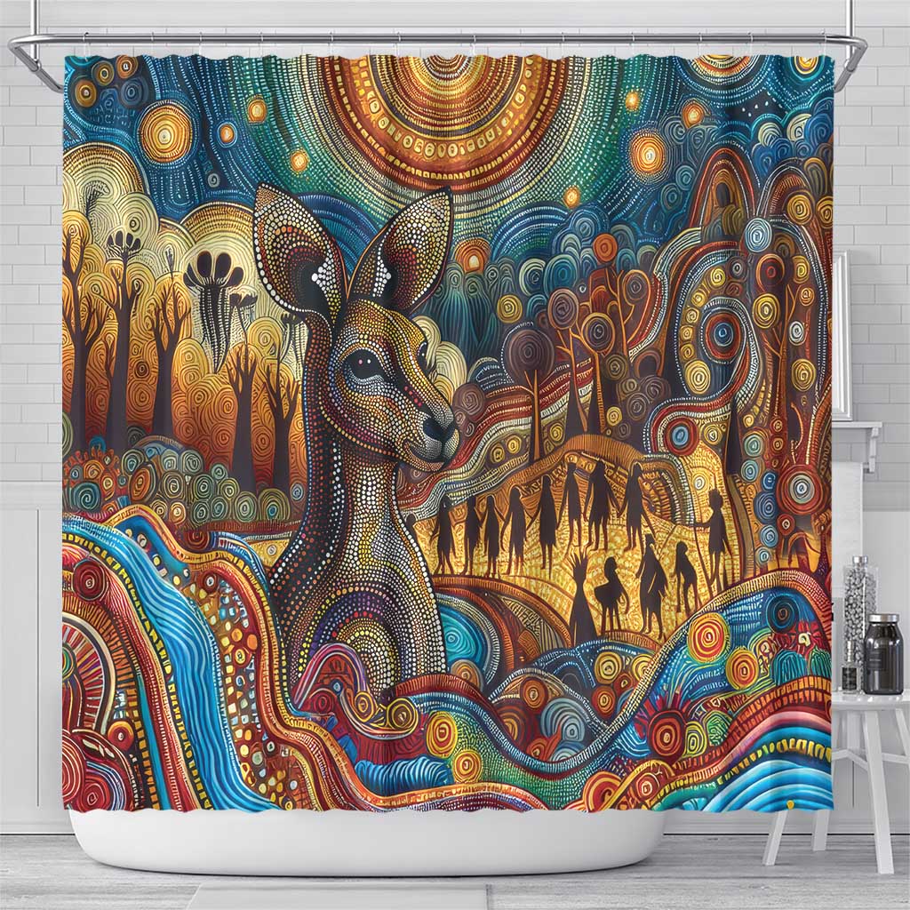 Aboriginal Dreamtime Stories Land Shower Curtain
