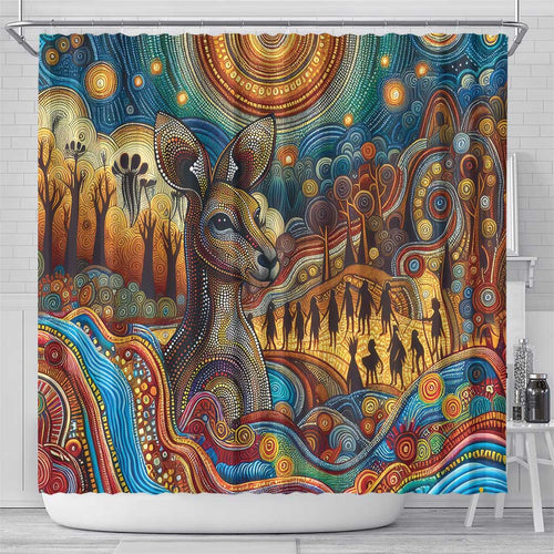 Aboriginal Dreamtime Stories Land Shower Curtain