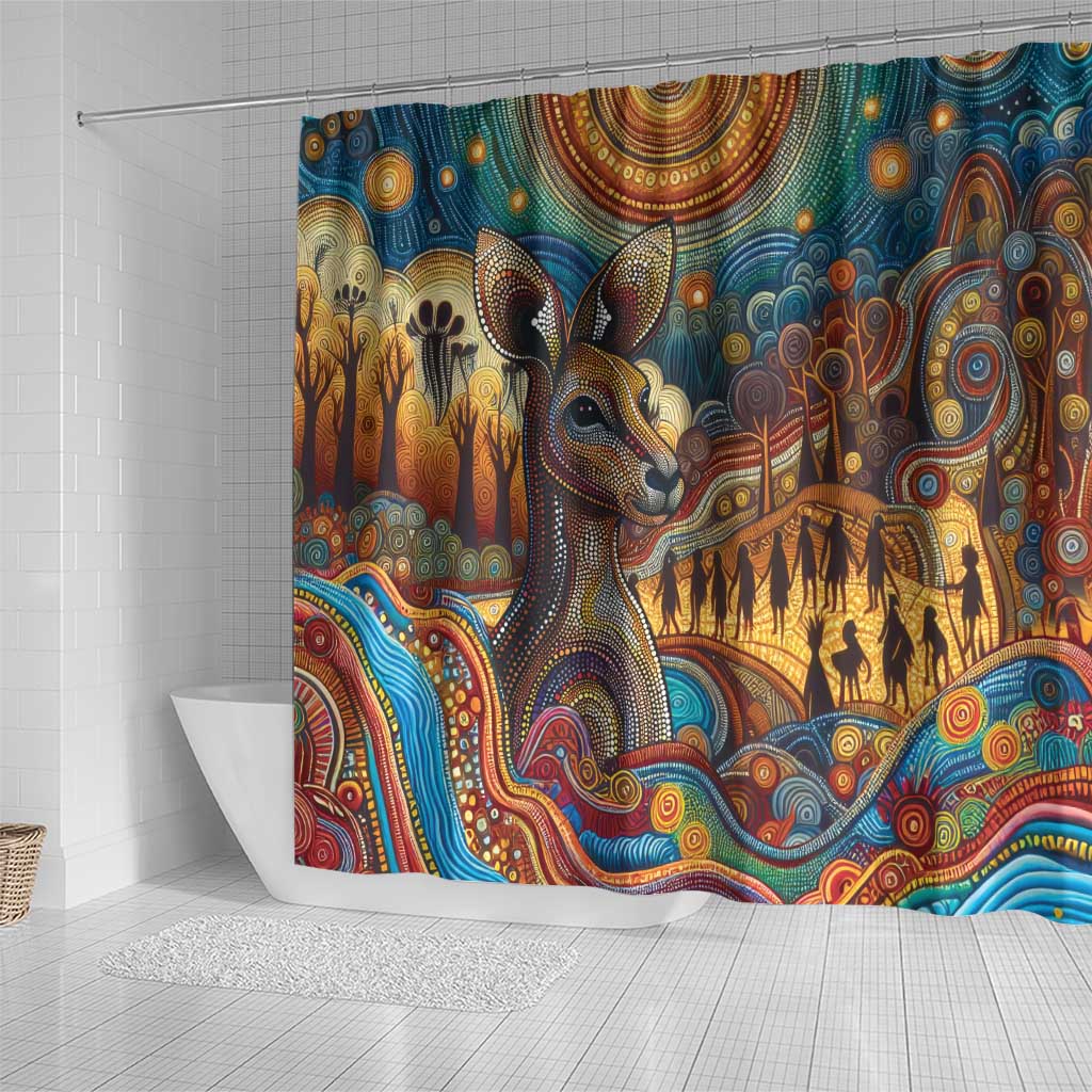 Aboriginal Dreamtime Stories Land Shower Curtain