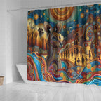 Aboriginal Dreamtime Stories Land Shower Curtain