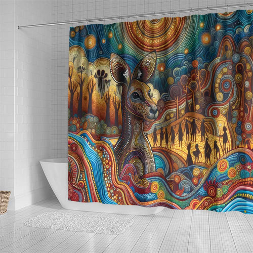 Aboriginal Dreamtime Stories Land Shower Curtain