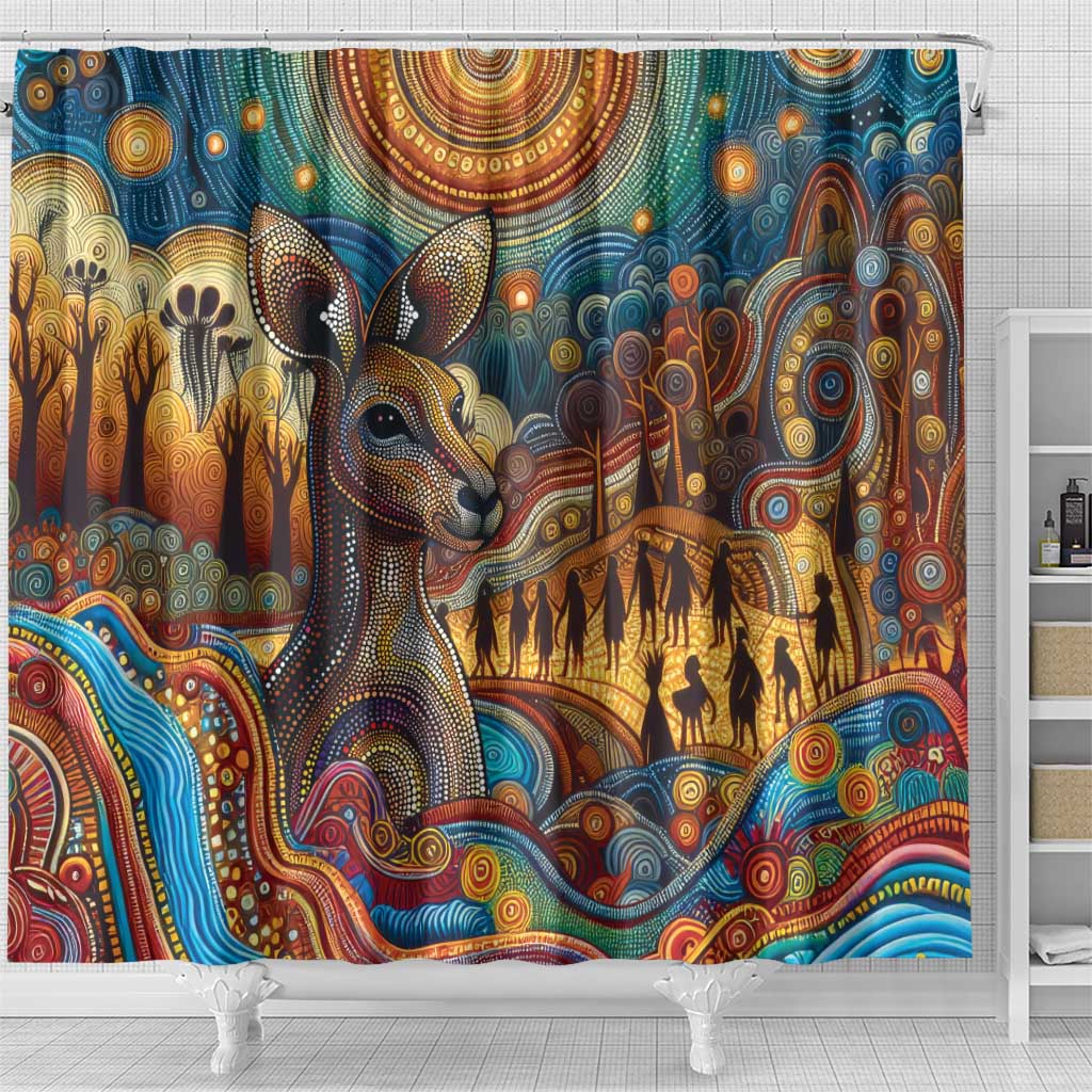 Aboriginal Dreamtime Stories Land Shower Curtain