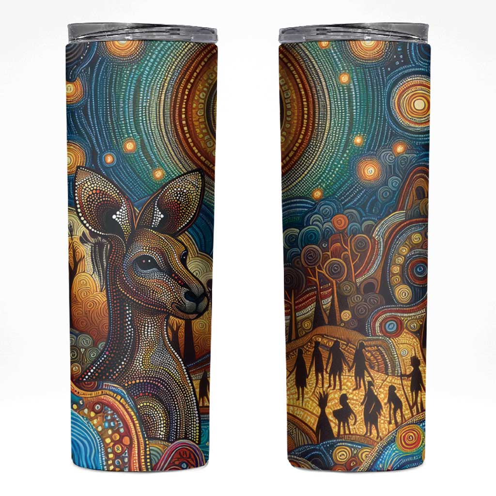 Aboriginal Dreamtime Stories Land Skinny Tumbler