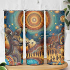 Aboriginal Dreamtime Stories Land Skinny Tumbler