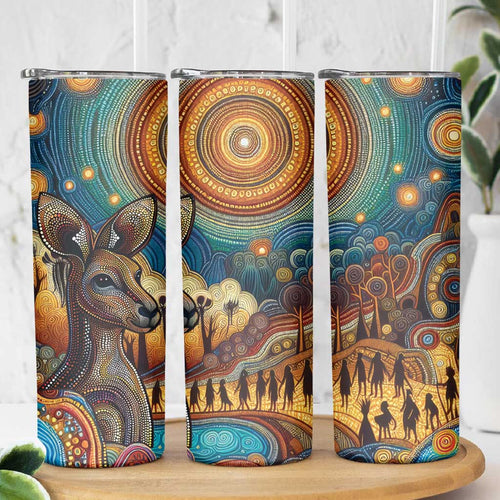 Aboriginal Dreamtime Stories Land Skinny Tumbler