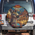 Aboriginal Dreamtime Stories Land Spare Tire Cover