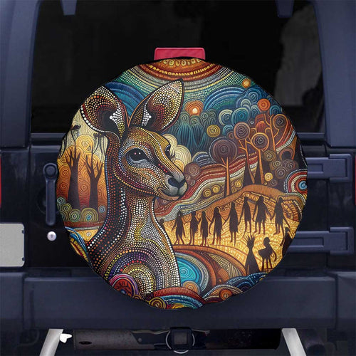 Aboriginal Dreamtime Stories Land Spare Tire Cover