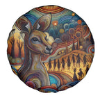 Aboriginal Dreamtime Stories Land Spare Tire Cover