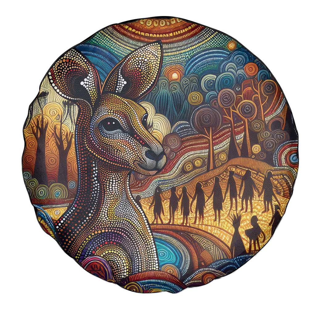 Aboriginal Dreamtime Stories Land Spare Tire Cover