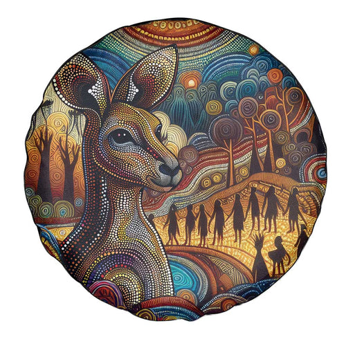 Aboriginal Dreamtime Stories Land Spare Tire Cover