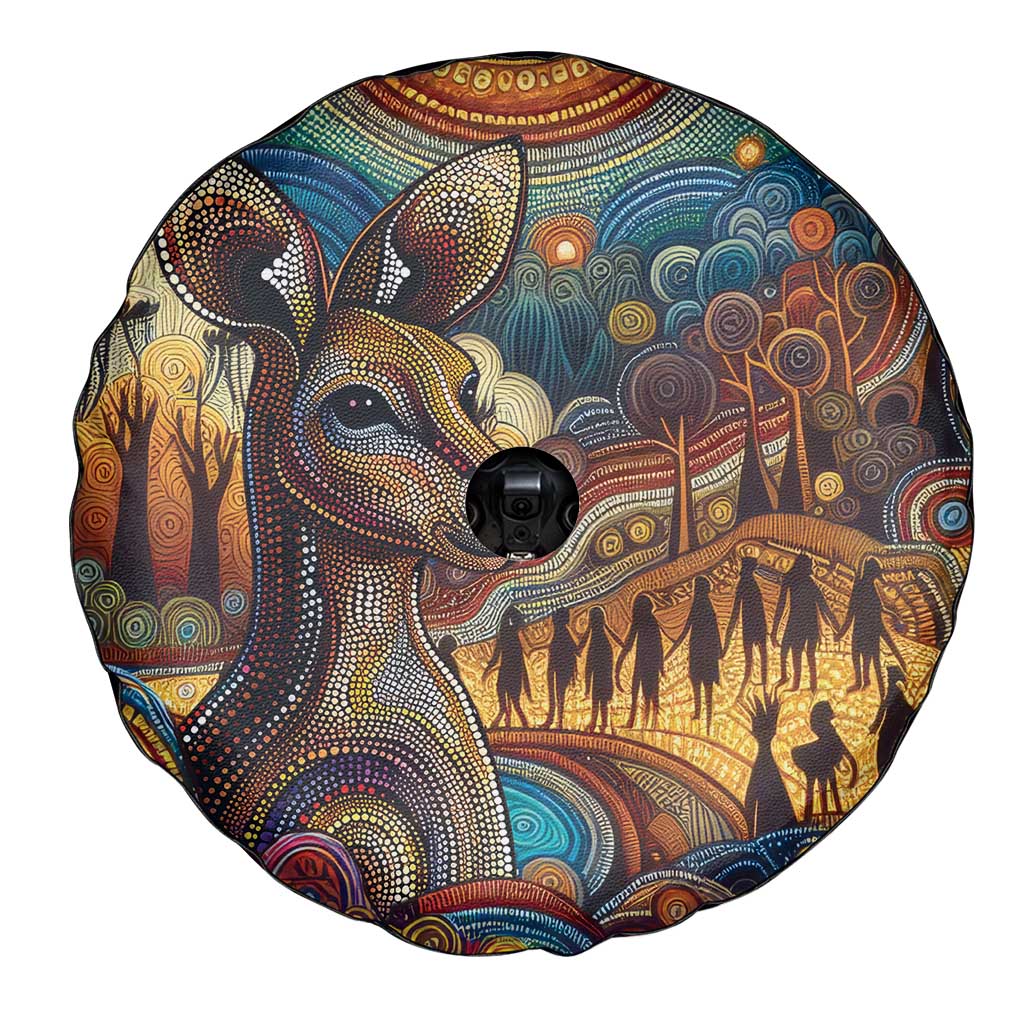 Aboriginal Dreamtime Stories Land Spare Tire Cover