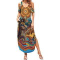 Aboriginal Dreamtime Stories Land Summer Maxi Dress