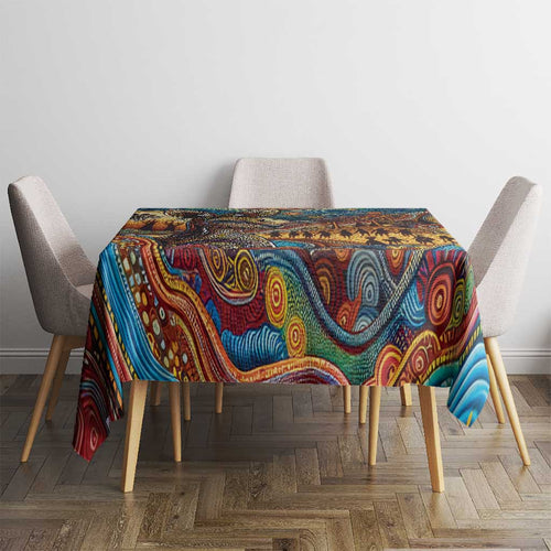 Aboriginal Dreamtime Stories Land Tablecloth