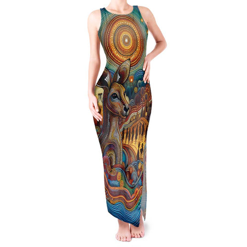 Aboriginal Dreamtime Stories Land Tank Maxi Dress