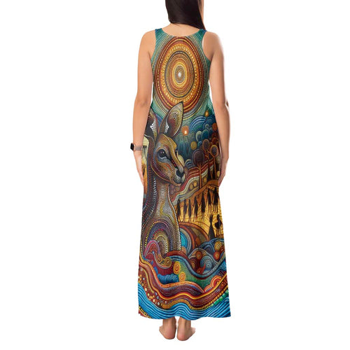 Aboriginal Dreamtime Stories Land Tank Maxi Dress