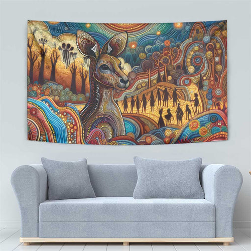 Aboriginal Dreamtime Stories Land Tapestry