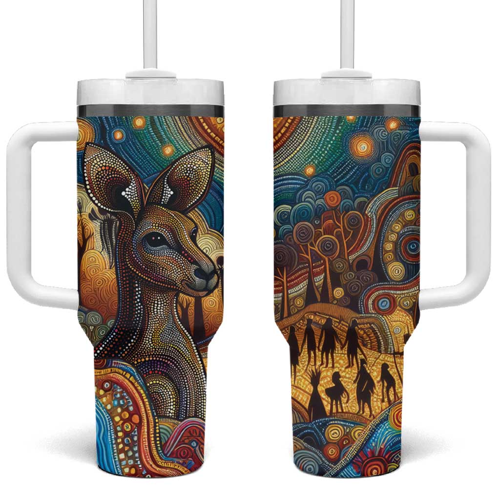 Aboriginal Dreamtime Stories Land Tumbler With Handle