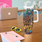 Aboriginal Dreamtime Stories Land Tumbler With Handle