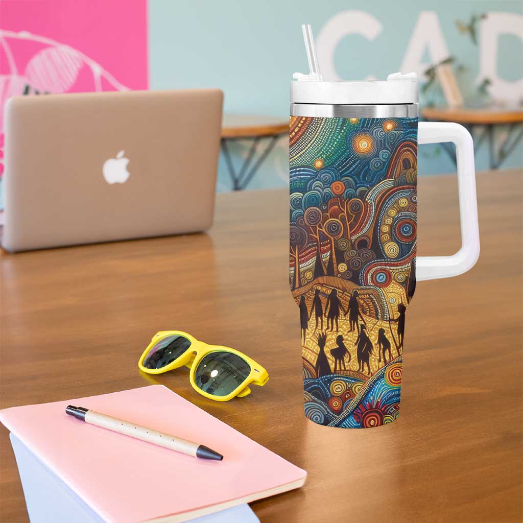 Aboriginal Dreamtime Stories Land Tumbler With Handle