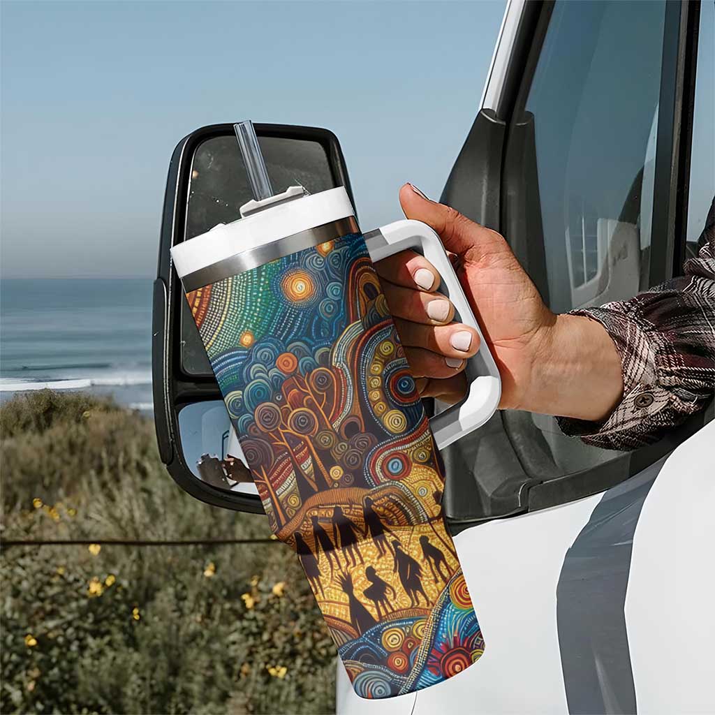 Aboriginal Dreamtime Stories Land Tumbler With Handle
