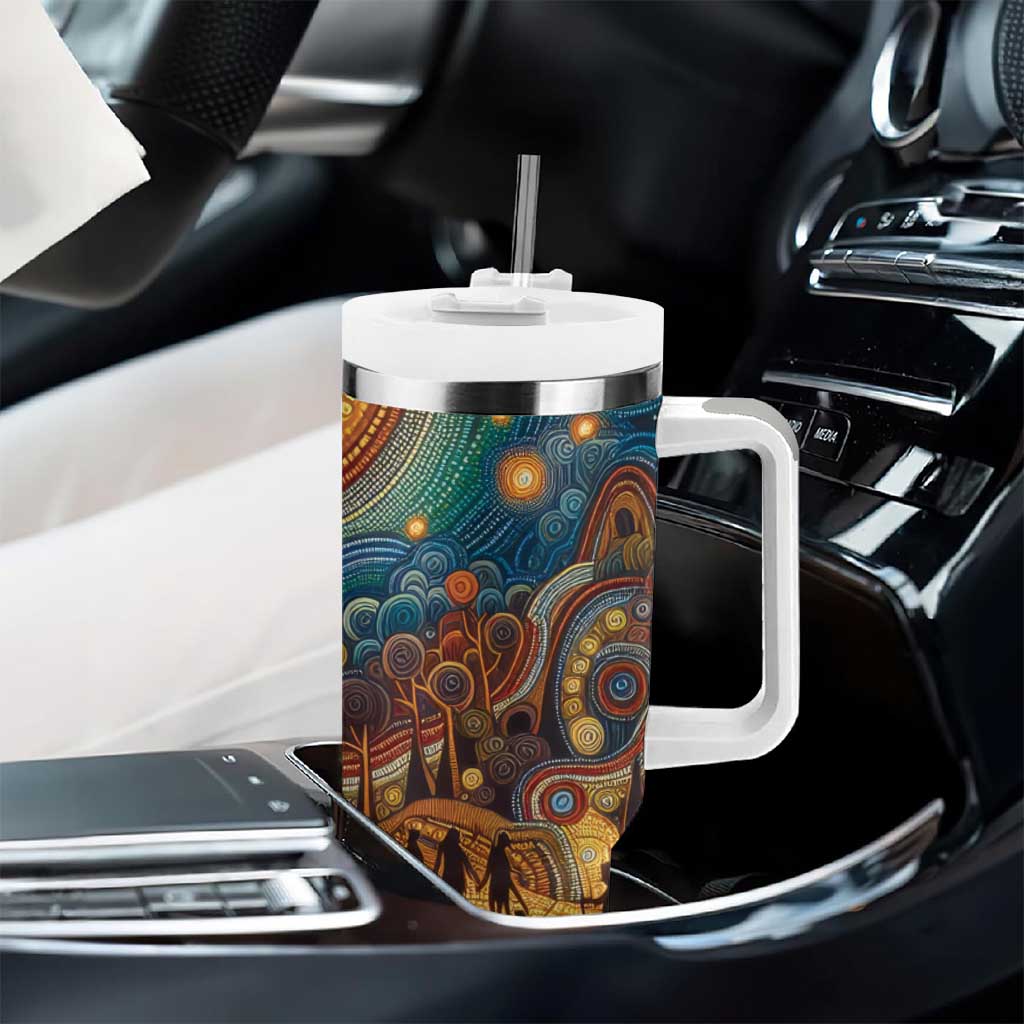 Aboriginal Dreamtime Stories Land Tumbler With Handle