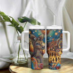 Aboriginal Dreamtime Stories Land Tumbler With Handle
