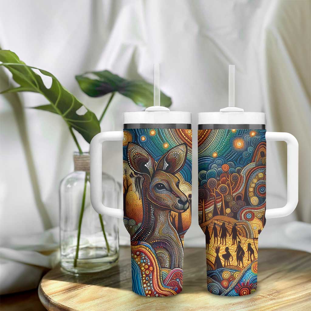 Aboriginal Dreamtime Stories Land Tumbler With Handle