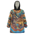 Aboriginal Dreamtime Stories Land Wearable Blanket Hoodie