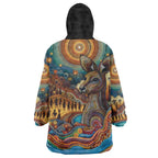 Aboriginal Dreamtime Stories Land Wearable Blanket Hoodie