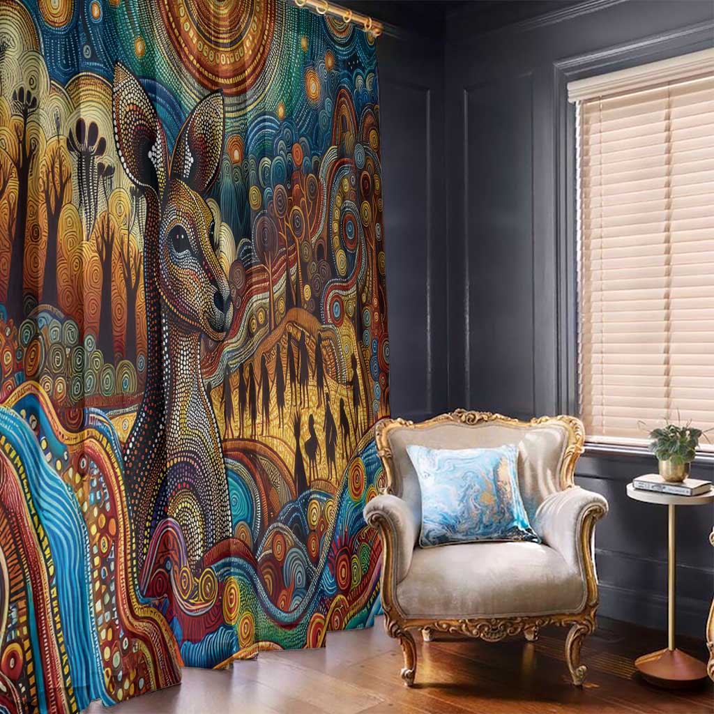 Aboriginal Dreamtime Stories Land Window Curtain