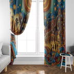 Aboriginal Dreamtime Stories Land Window Curtain