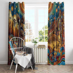 Aboriginal Dreamtime Stories Land Window Curtain