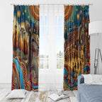 Aboriginal Dreamtime Stories Land Window Curtain