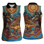 Aboriginal Dreamtime Stories Land Women Sleeveless Polo Shirt