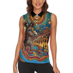 Aboriginal Dreamtime Stories Land Women Sleeveless Polo Shirt
