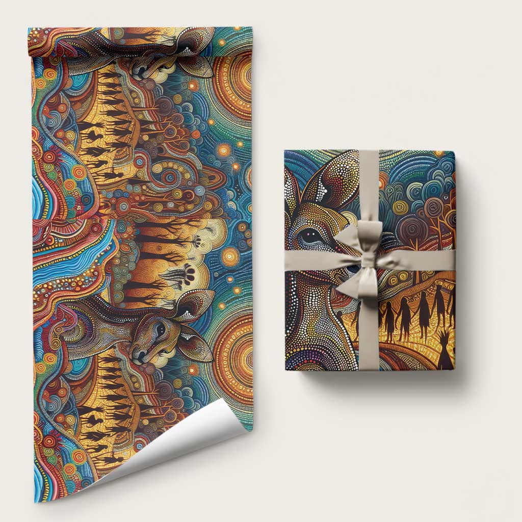 Aboriginal Dreamtime Stories Land Wrapping Paper - Aussie Hoodie