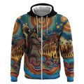 Aboriginal Dreamtime Stories Land Zip Hoodie