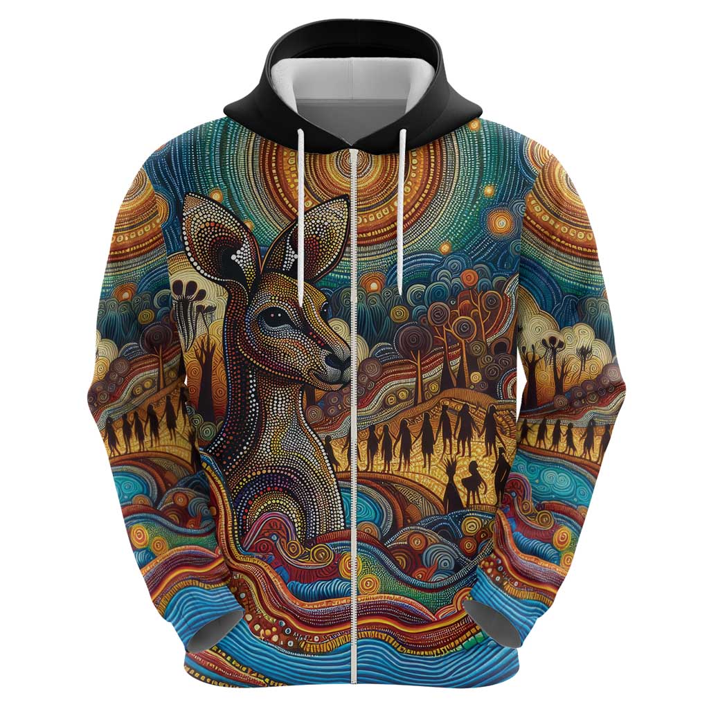 Aboriginal Dreamtime Stories Land Zip Hoodie