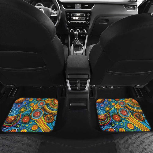 Australian Sydney Harbour Bridge Car Mats Aboriginal Dot Art
