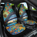 Australian Sydney Harbour Bridge Car Seat Cover Aboriginal Dot Art