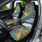 Australian Sydney Harbour Bridge Car Seat Cover Aboriginal Dot Art