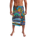 Australian Sydney Harbour Bridge Lavalava Aboriginal Dot Art