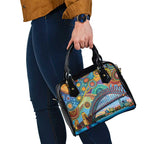 Australian Sydney Harbour Bridge Shoulder Handbag Aboriginal Dot Art