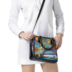 Australian Sydney Harbour Bridge Shoulder Handbag Aboriginal Dot Art