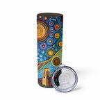 Australian Sydney Harbour Bridge Skinny Tumbler Aboriginal Dot Art
