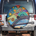 Australian Sydney Harbour Bridge Spare Tire Cover Aboriginal Dot Art
